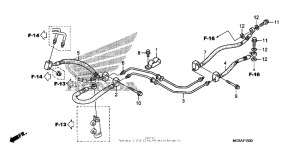 ST1300 Тормозные шланги задние