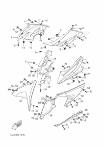 YZF-R125 Cowling comp