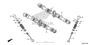 CB1100S (ABS) Распределительный вал и клапана