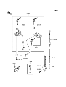 KLX250 Замок зажигания