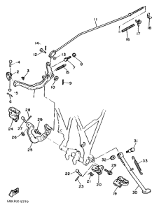 TT600W Stand. footrest