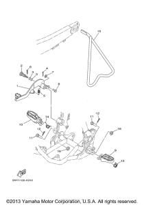 YZ125R Подножки