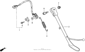 GL1500CF Подножка