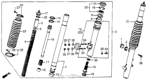 CR250R Fr. fork 84-85