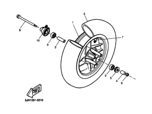 EW50 Переднее колесо