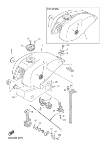 XJR1300 Топливный бак