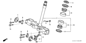 XR250R Траверса нижняя