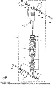 WR250Z Задняя подвеска