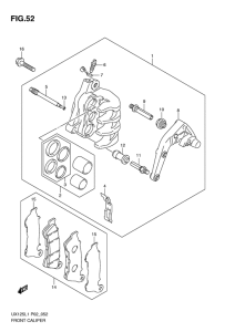 UX125 Передний суппорт