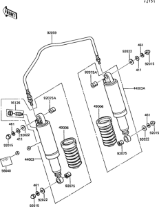 Z550 Подвеска  /  амортизатор