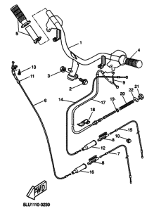 CW50 Рулевой рычаг и кабель