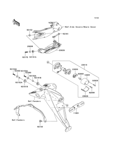 ZR1000 Taillight unit ass`y