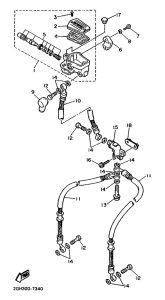 FZR1000 Главный тормозной цилиндр