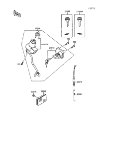 KL600 Замок зажигания