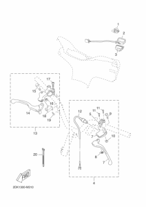 YN50E Interruptor  manillar&palanc