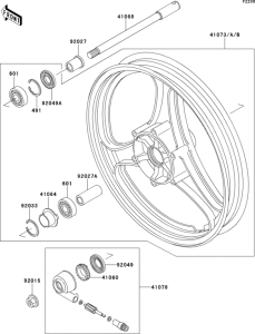  Переднее колесо