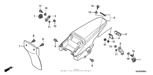 CRF80F Задний бампер