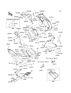 EX650 Обтекатель нижний