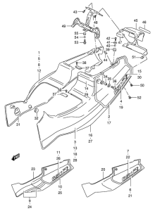 GSX-R400 Обтекатель задний