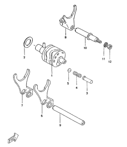 TZR50 Leva de cambio . horq