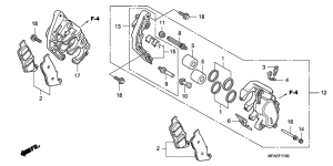 CBF1000 Передний суппорт