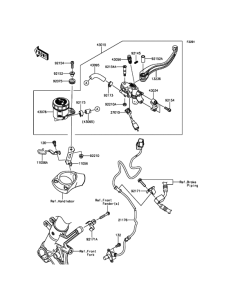 ZX1400 Главный тормозной цилиндр
