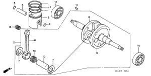 NH80 Crankshaft / piston