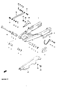 DR125 Маятник задний