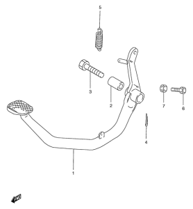 GS125 Передний суппорт