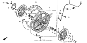 VFR800 Переднее колесо