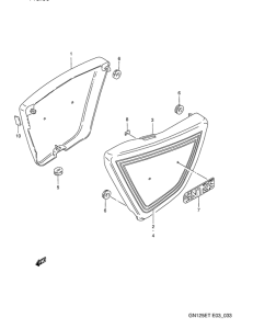 GN125 Обтекатель задний