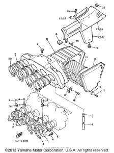 YX600S Воздушный фильтр