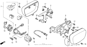 VF750C Carburetor side cover