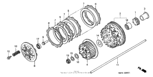 CBR1100XX Сцепление 99-03