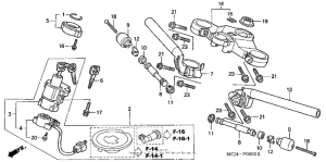 CBR900RE Handlebar + top bridge