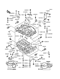 KLE400 Картер двигателя