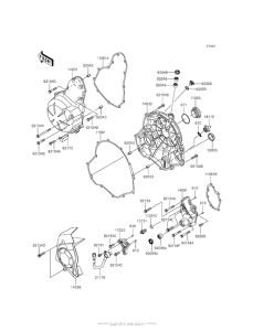 EX650 Крышки двигателя