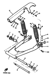 XJ550 Rear arm. suspension
