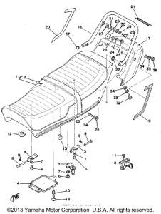 XS500E Сиденье