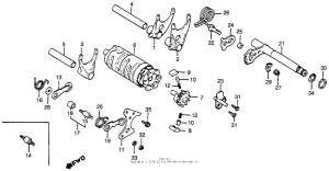 CR250R Вилка переключения передач