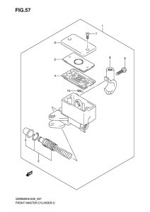 GSR600 Передний тормозной цилиндр