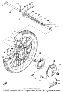 IT250F Переднее колесо
