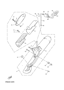 YN50M Выхлопная система