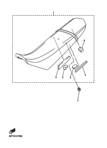 WR250X Сиденье