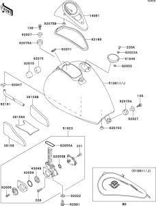 VN800 Fuel tank(1 / 3)