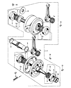 CB450 Коленвал