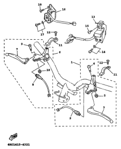XC125 Handle switch. lever