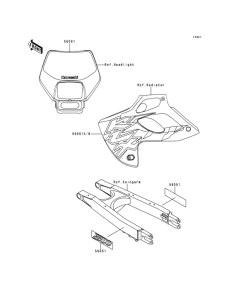 KLX300R Наклейки