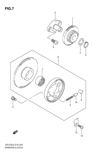 DR-Z70 Муфта стартера