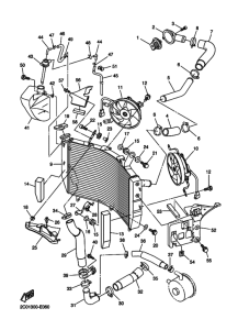 YZF-R6R Радиатор и шланг